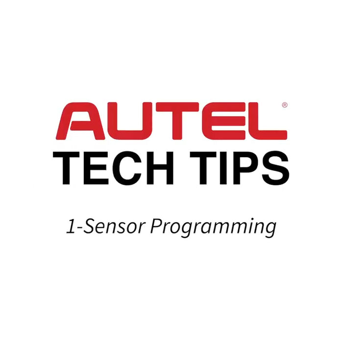 Autel MX Sensor Programming  Tips