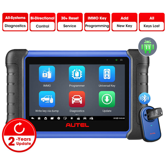 [2 Years Update] Autel MaxiIM IM508S | Add Keys | All Keys Lost | All System Diagnosis | 25+ Reset Services | Bi-Directional Control