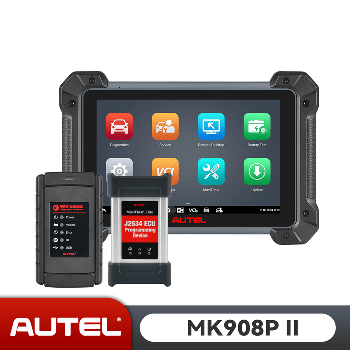 Autel MaxiCOM MK908P II UK/EU | Upgraded Version of MK908/MK908P | OE-Level All Systems Diagnosis | Bi-Directional Control | Advanced ECU Coding | ECU Programming