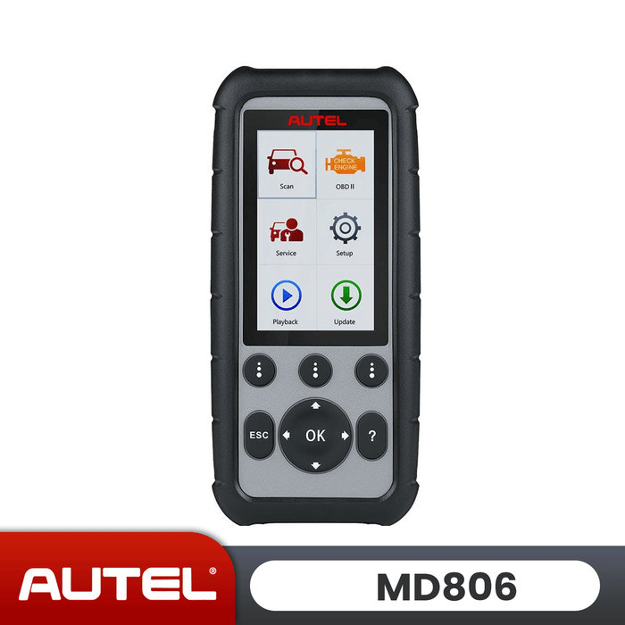 Autel MaxiDiag MD806 | 4 Systems Diagnosis | 7 Most Special Reset Services | OBD2 Scanner Car Diagnostic Tool as MD802 Elite