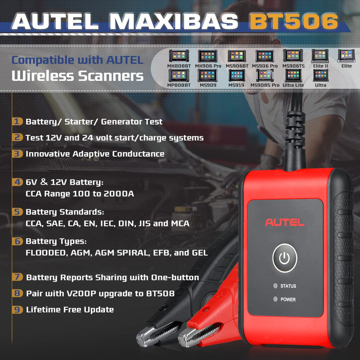 Autel MaxiCOM MK906BT Wireless Diagnostic Scanner | ECU Coding | Bi-Directional Control | 31+ Services | OE-Level All System Diagnostics | ABS Bleed | EPB | Injector Coding