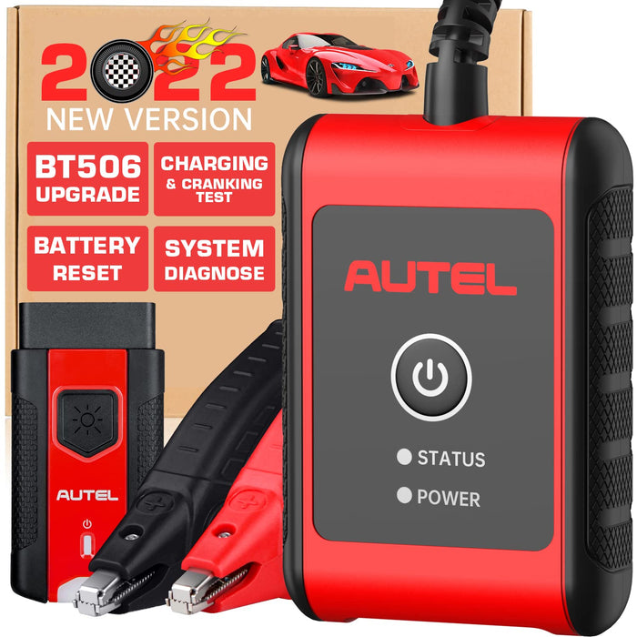 Autel MaxiBAS BT508 Car Battery Tester, Automotive Cranking & Charging System Analyzer, for iOS and Android Devices