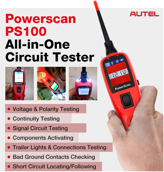 Autel MaxiSys MS906 Pro With PS100 Circuit Tester | Upgraded Ver. of MS906BT | OE-Level All Systems Diagnostic | 31+ Special Reset Services | Bi-Directional Control(Active Test) | Advanced ECU Coding | Autel Cloud Services | Support DoIP / CAN FD protocol