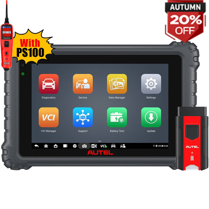 Autel MaxiCOM MK906 Pro with PS100 | Upgraded Ver. of MS906BT/MS906 Pro | Advanced ECU Coding | Bi-Directional Control | 31+ Services | OE-Level All Systems Diagnosis