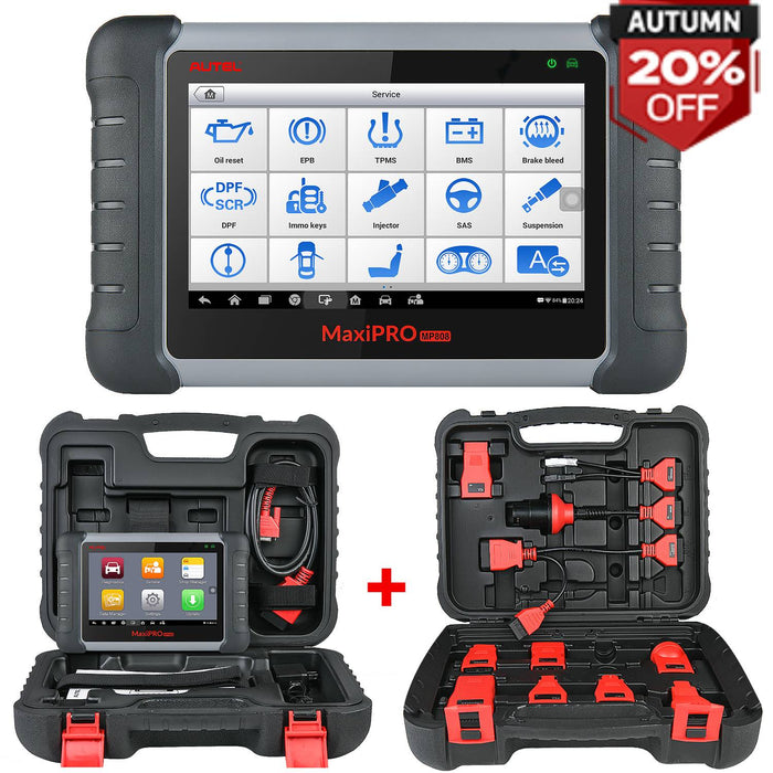 [2 Years Update] Autel MaxiPRO MP808K | Same as MS906 | Active Test | Key Coding | Bi-Directional Control | OE-Level All Systems Diagnostics | Oil Reset, EPB, SAS, DPF, BMS, Injector Coding
